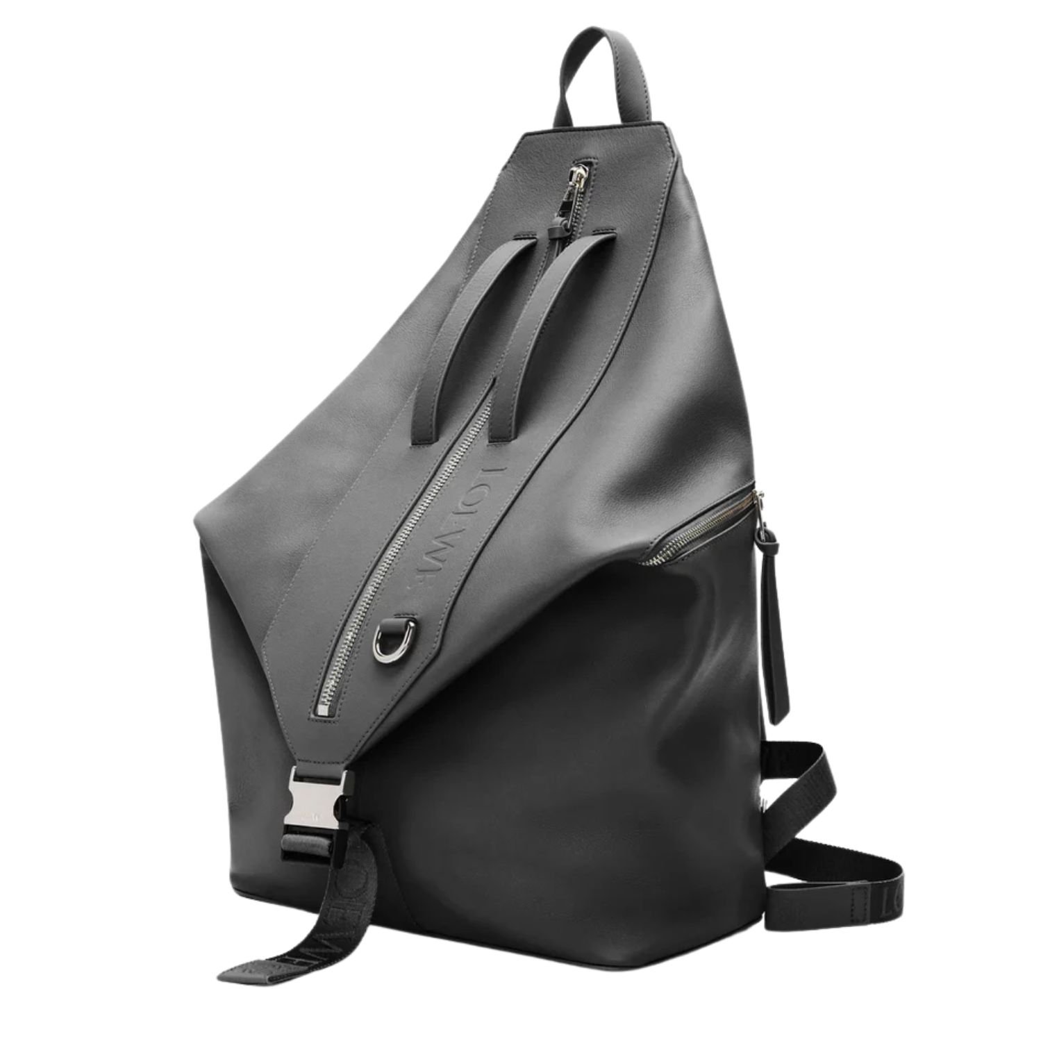 MAN LOEWE CONVERTIBLE LEATHER BAG BLACK