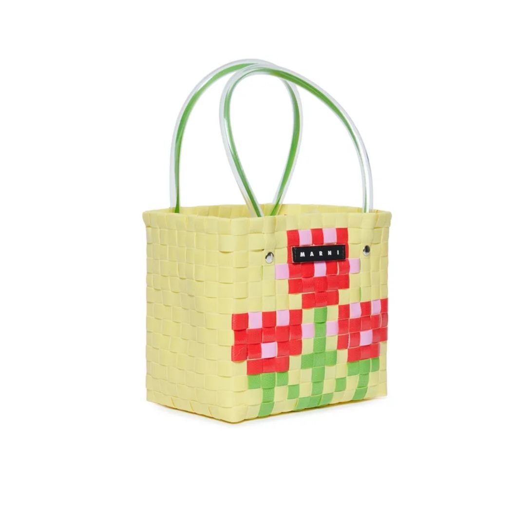 MARNI KIDS WOVEN-DESIGN TOTE BAG