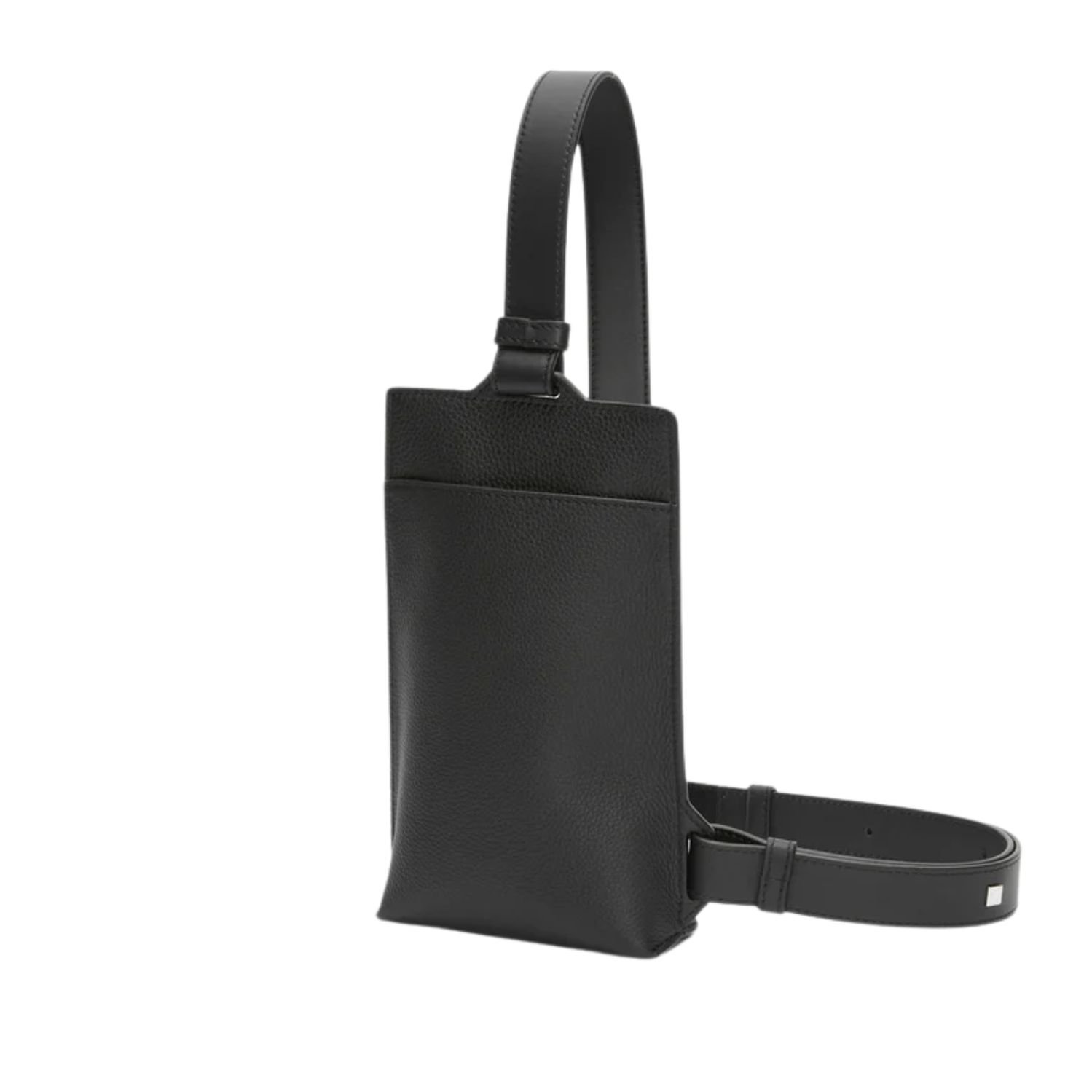 LOEWE VERTICAL T POCKET IN SOFT GRAINED LEATHER SKIN FOR MAN BLACK
