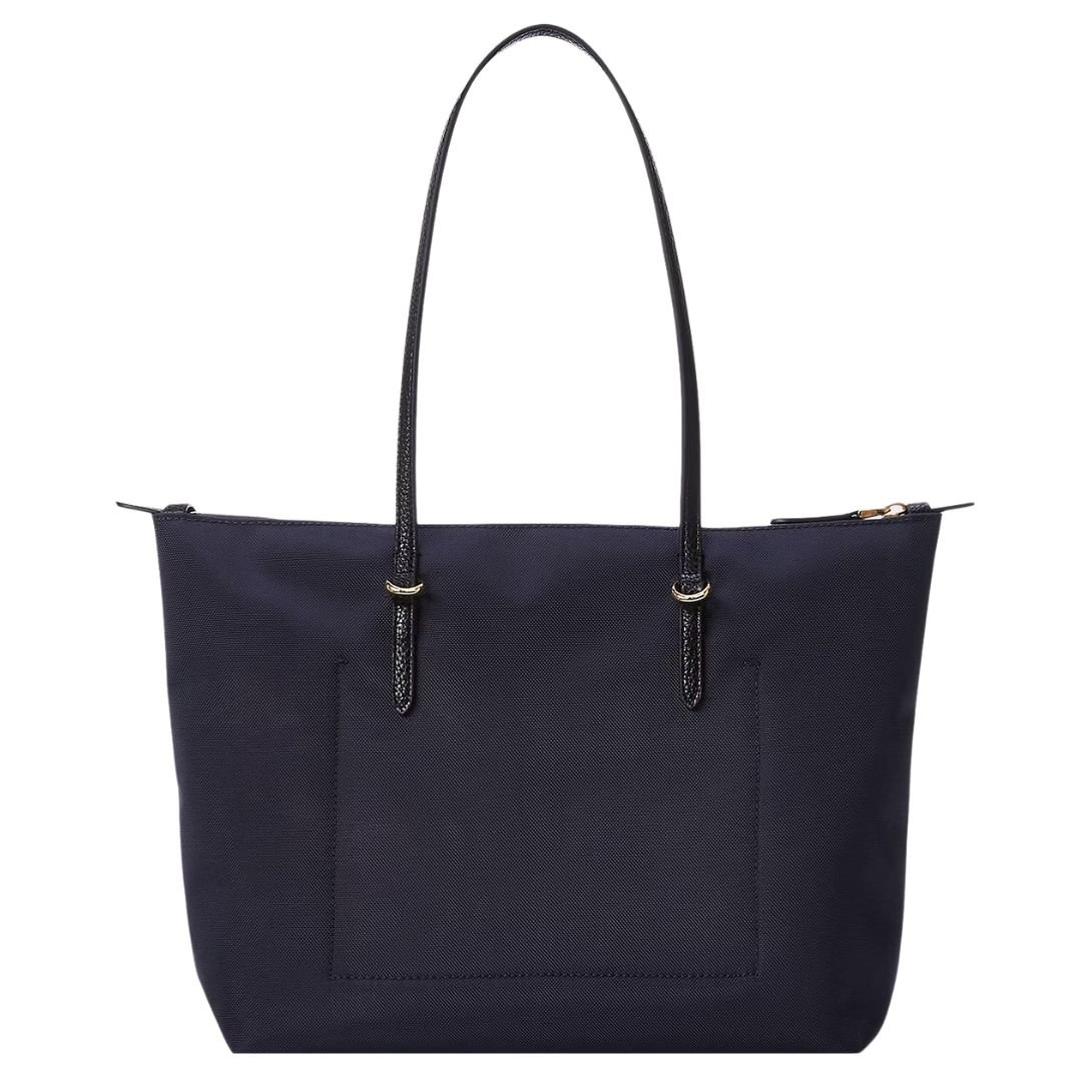 WOMENS RALPH LAUREN NYLON MEDIUM KEATON TOTE REFINED NAVY
