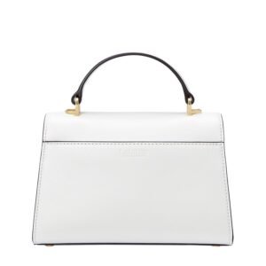 WOMENS RALPH LAUREN LEATHER SMALL FARRAH SATCHEL WHITE