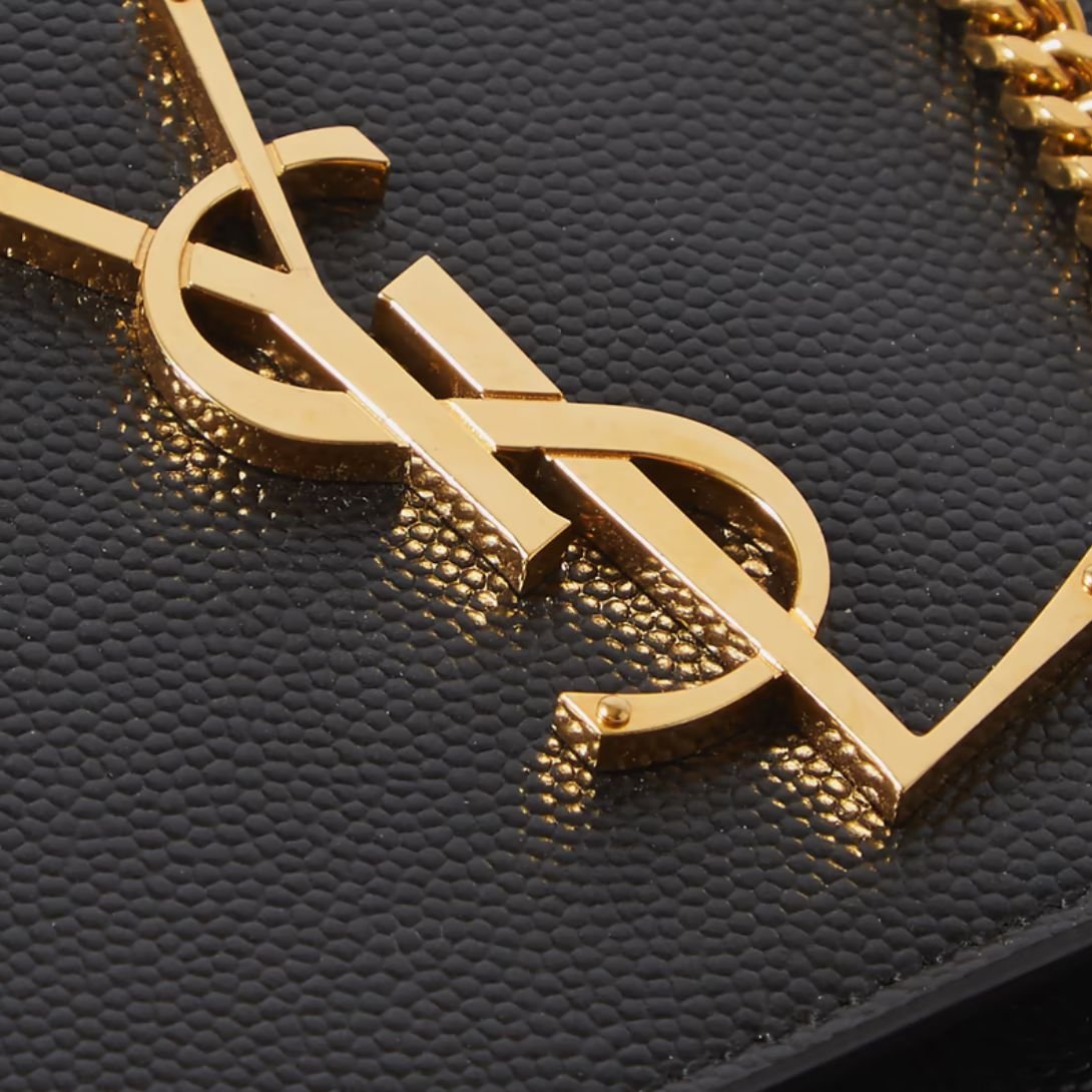 SAINT LAURENT UPTOWN LEATHER SHOULDER BAG WOMEN BLACK