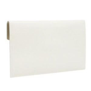 WOMEN’S SAINT LAURENT UPTOWN YSL POUCH IN GRAINED LEATHER CREAM