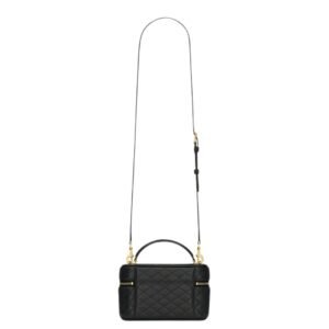 SAINT LAURENT GABY VANITY BAG IN BLACK LAMBSKIN