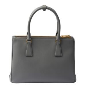 MEDIUM PRADA WOMEN’S GALLERIA SAFFIANO LEATHER BAG SLATE GRAY