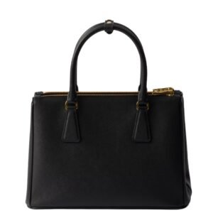 MEDIUM PRADA WOMEN’S GALLERIA SAFFIANO LEATHER BAG BLACK
