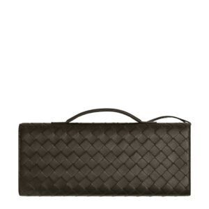 BOTTEGA VENETA WOMENS ANDIAMO CLUTCH KAKI