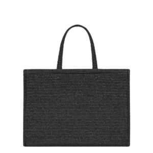 GIVENCHY WOMEN’S MEDIUM G TOTE BAG IN RAFFIA BLACK