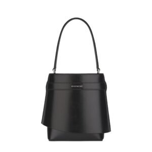 GIVENCHY WOMEN’S SHARK LOCK BUCKET BAG BLACK