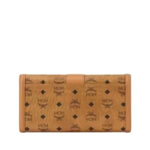 MCM LARGE TRACY CHAIN WALLET COGNAC