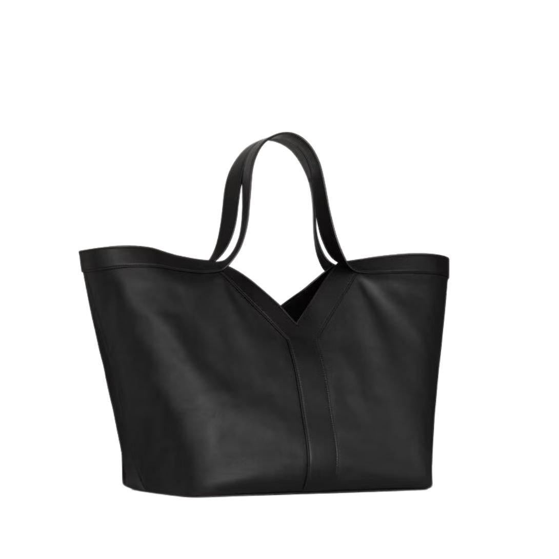 SAINT LAURENT WOMEN'S Y TOTE IN LEATHER BLACK