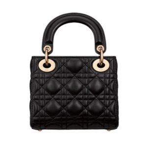 DIOR MINI BAG CANNAGE LAMBSKIN WOMEN BLACK