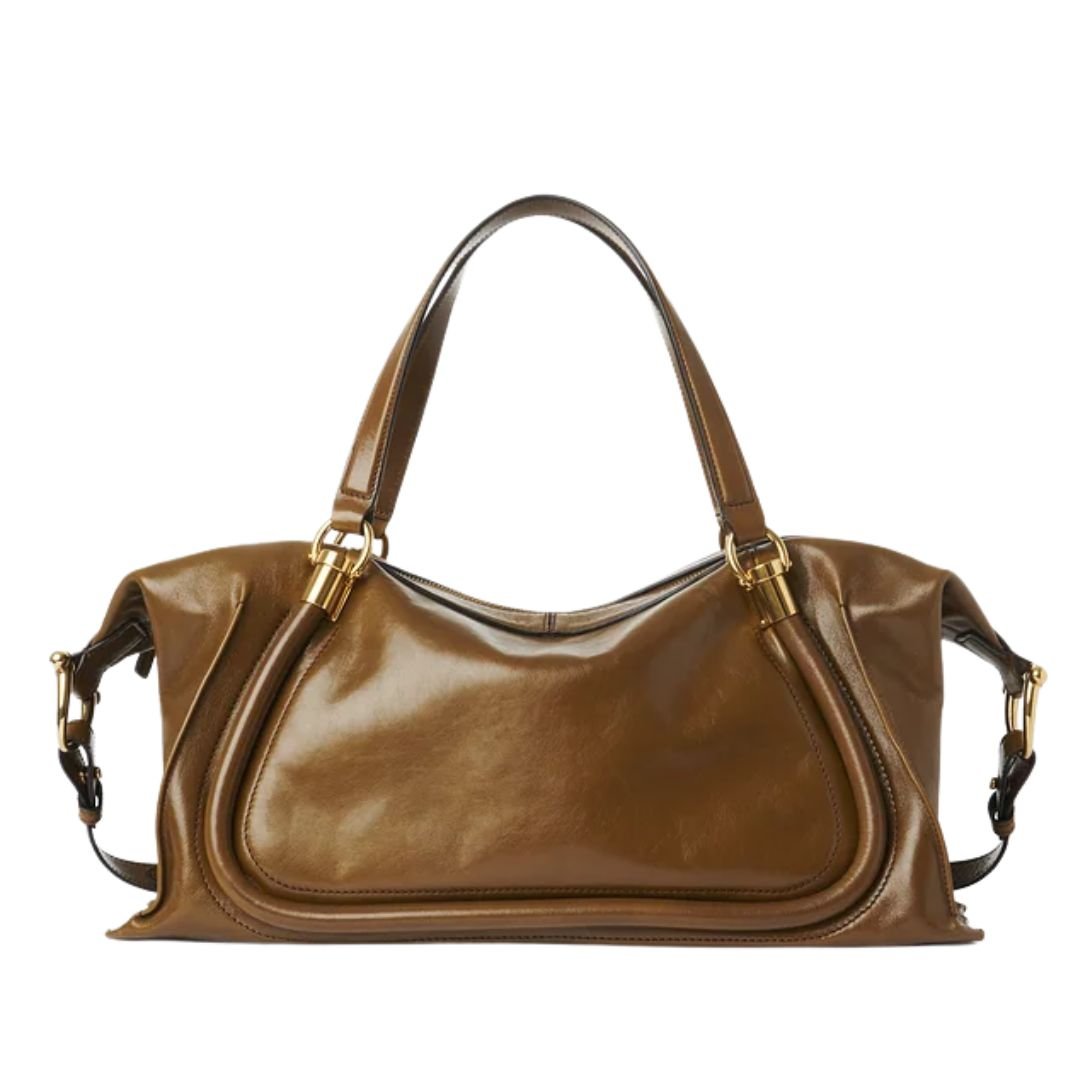 CHLOÉ WOMEN'S PARATY 24 BAG BRONZE BROWN