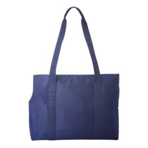 POLO RALPH LAUREN DOG WOVEN TOTE FALL ROYAL
