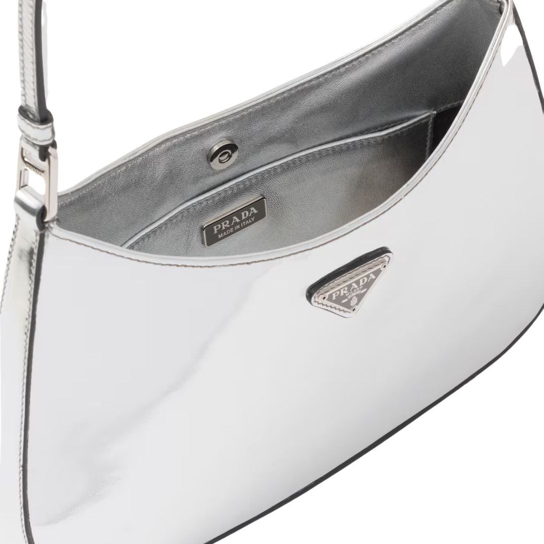 PRADA CLEO SHOULDER BAG WOMEN SILVER