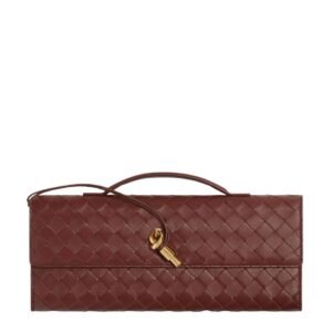 BOTTEGA VENETA WOMENS ANDIAMO CLUTCH SAPELE