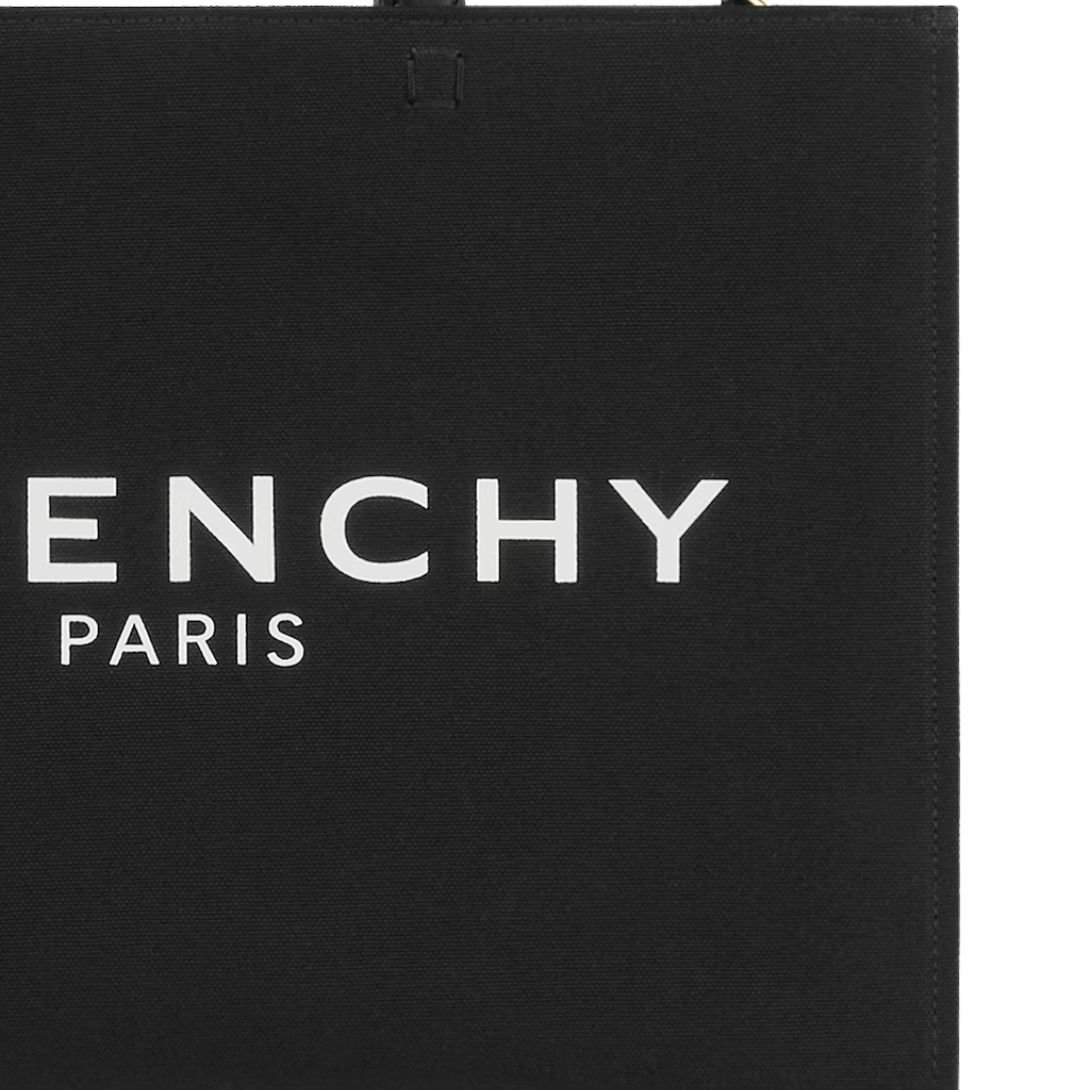 GIVENCHY WOMEN'S G-TOTE MEDIUM SHOPPING BAG IN CANVAS BLACK