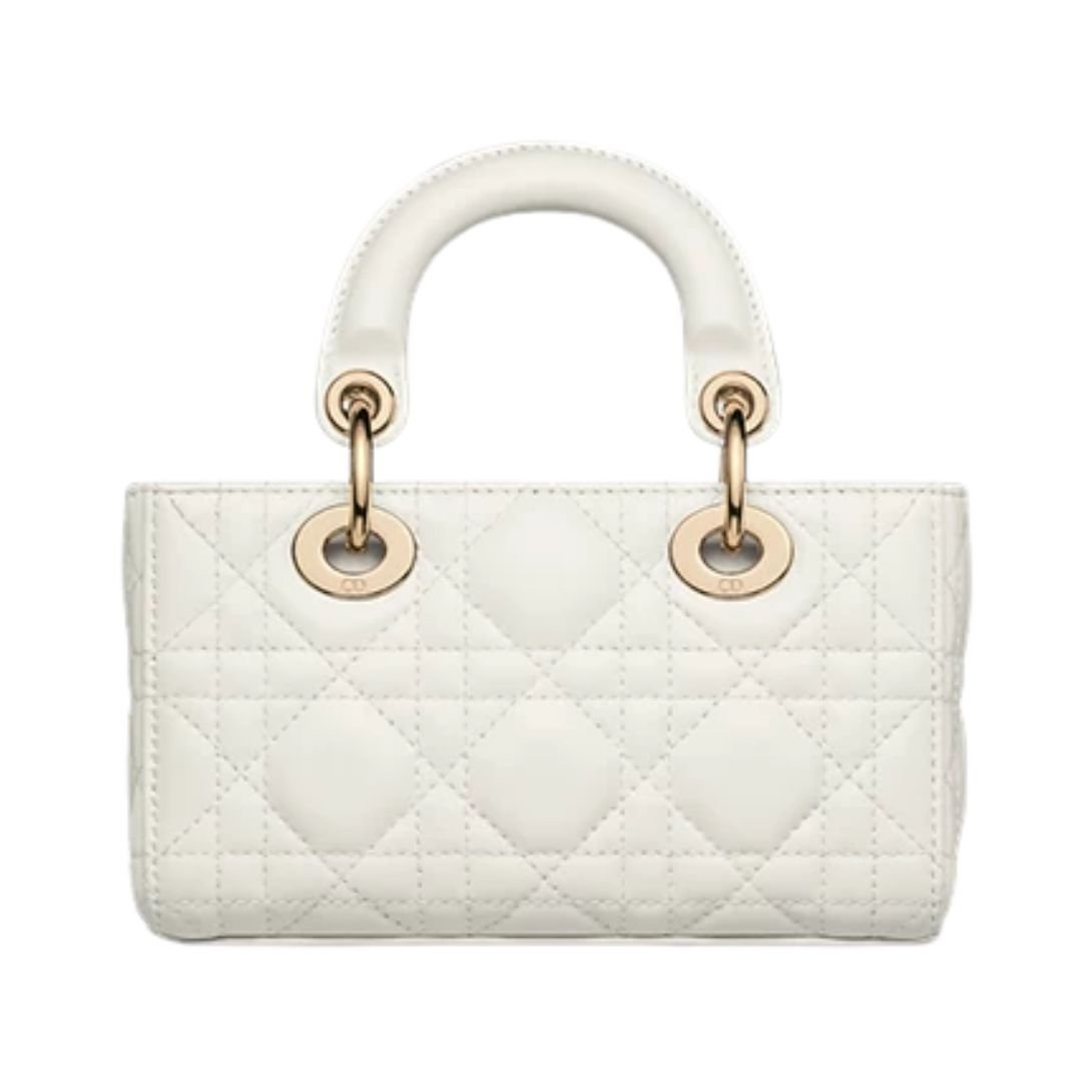 DIOR D-JOY MICRO BAG CANNAGE LAMBSKIN WOMEN LATTE