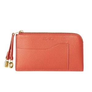 LORO PIANA EXTRA ZIP POUCH CORAL FICTION