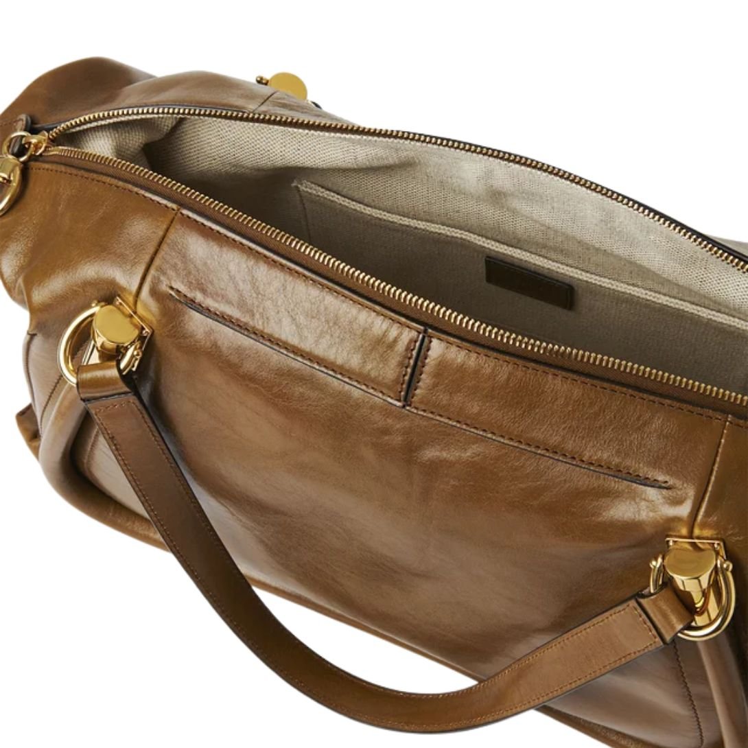 CHLOÉ WOMEN'S PARATY 24 BAG BRONZE BROWN