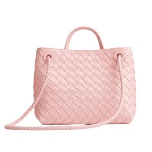 WOMAN BOTTEGA VENETA SMALL ANDIAMO SHOULDER BAG ROSE