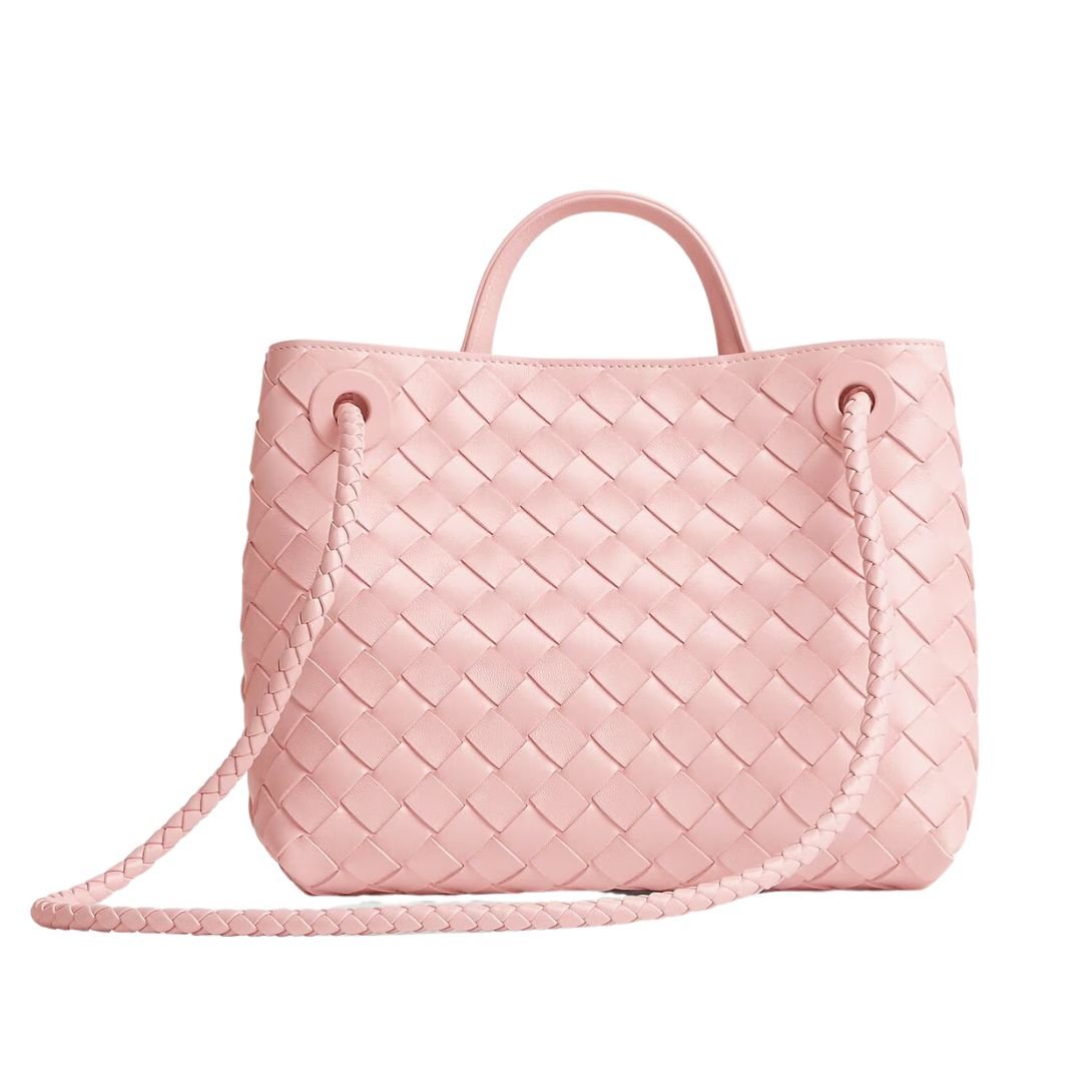 WOMAN BOTTEGA VENETA SMALL ANDIAMO SHOULDER BAG ROSE