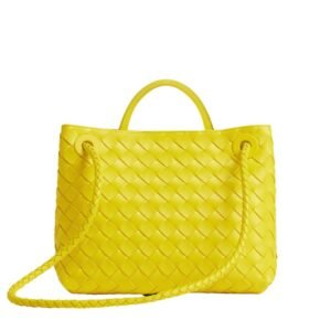 WOMAN BOTTEGA VENETA SMALL ANDIAMO SHOULDER BAG SULFUR