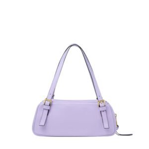 VERSACE TAG BOWLING SHOULDER BAG LILAC