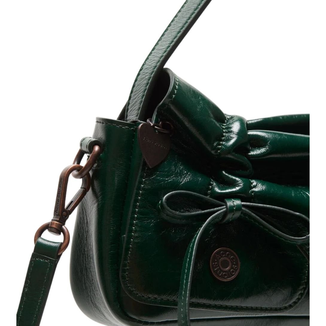 ACNE STUDIOS MULTIPOCKET MICRO BAG DARK GREEN
