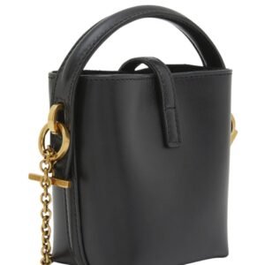 WOMEN’S SAINT LAURENT LE 37 MICRO YSL LEATHER BUCKET BAG