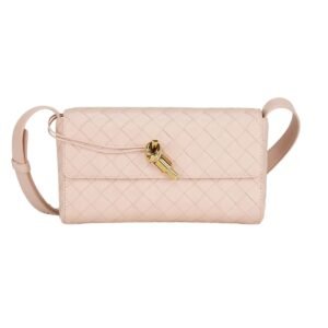 BOTTEGA VENETA WOMEN’S MINI ANDIAMO INTRECCIATO LEATHER CROSSBODY BAG